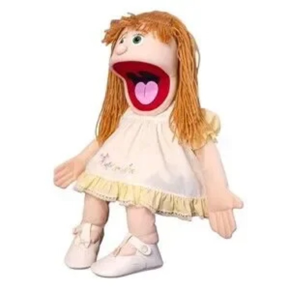 Delightful Puppet Doll with Blonde Hair